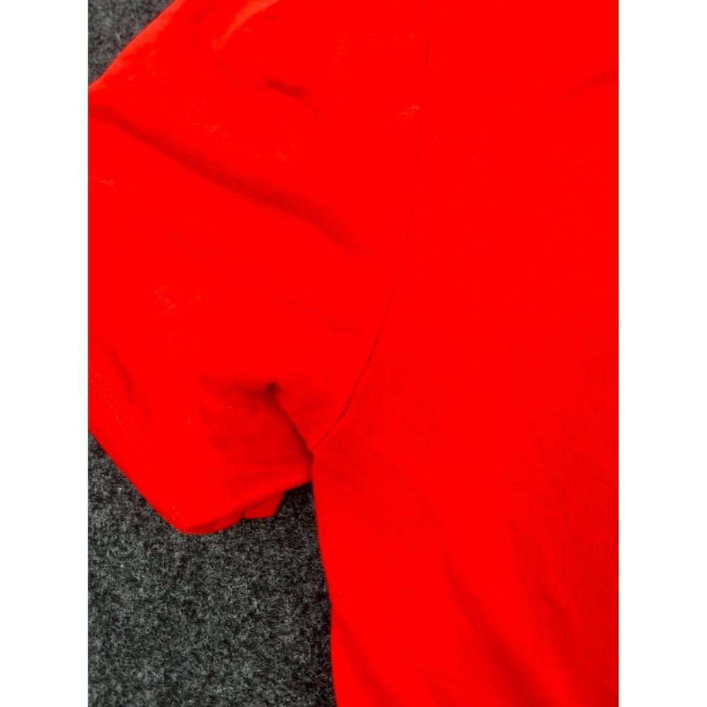 Nike Dri-Fit T Shirt Mens Small Red Swoosh Short Sleeve Performance Training - Picture 9 of 11
